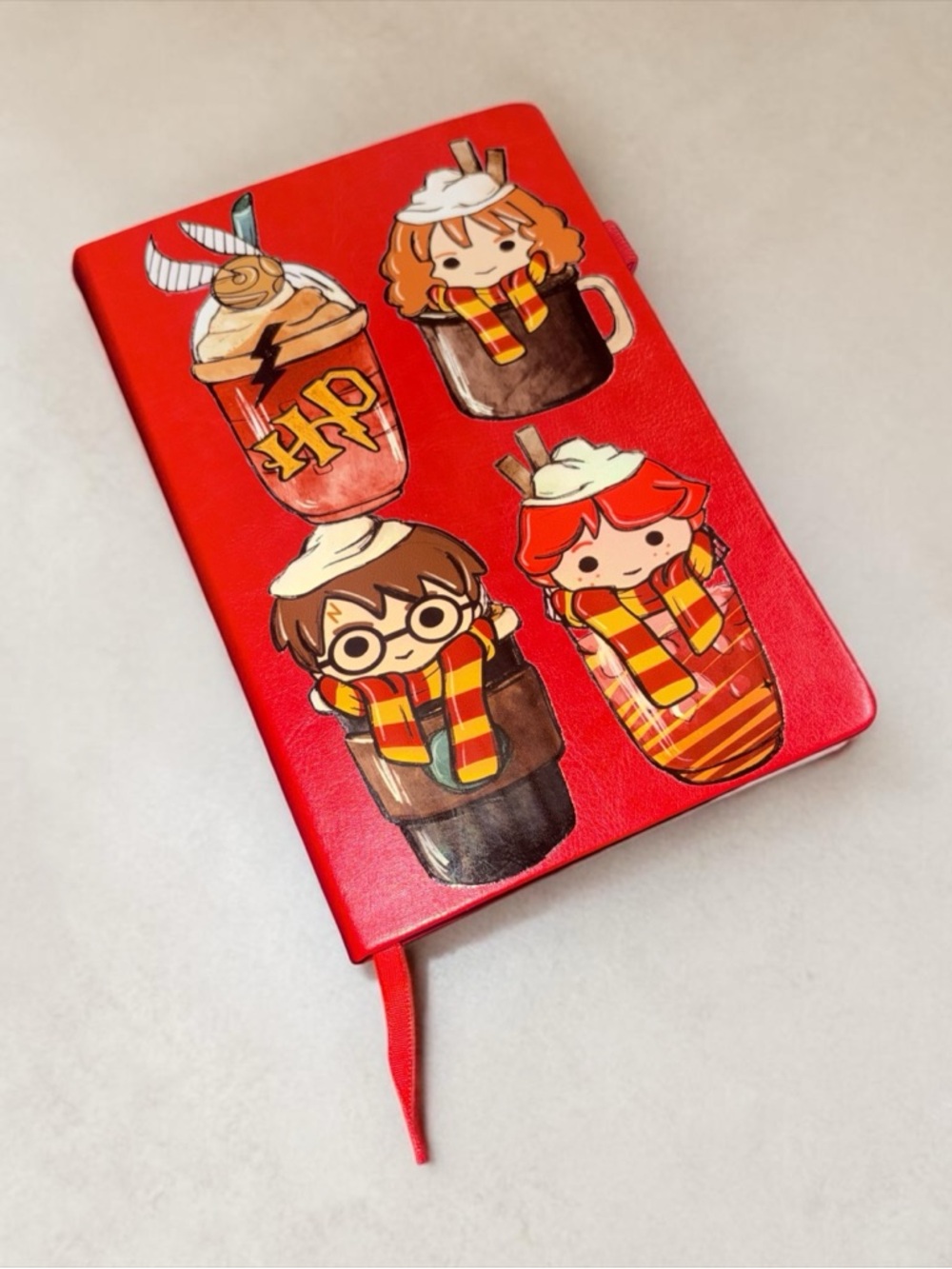 Red Harry Potter Themed Notebook